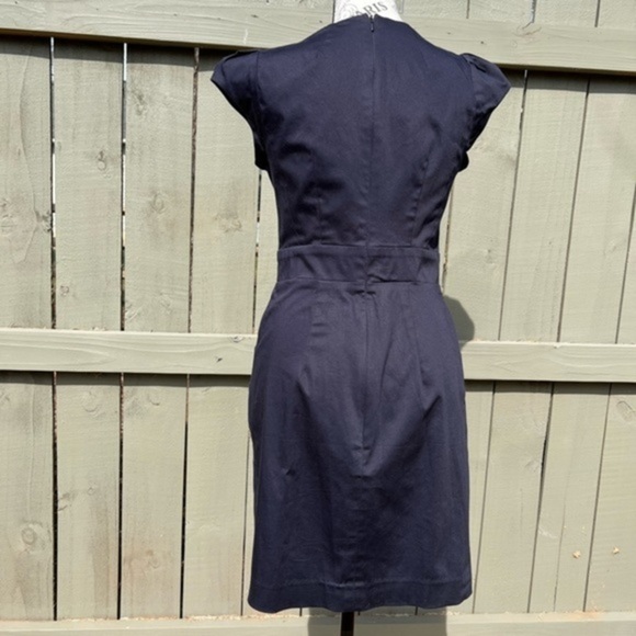 French Connection Mini Uniform Dress in Navy - Picture 12 of 15